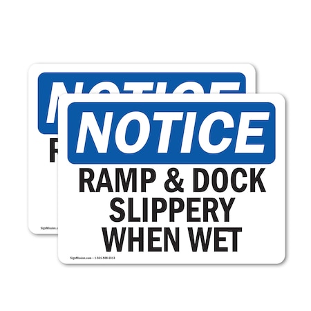 Signmission 10 in Height, 14 in Width, Vinyl Decal, Rectangle OS-2PACK-NS-D-1014-L-17979